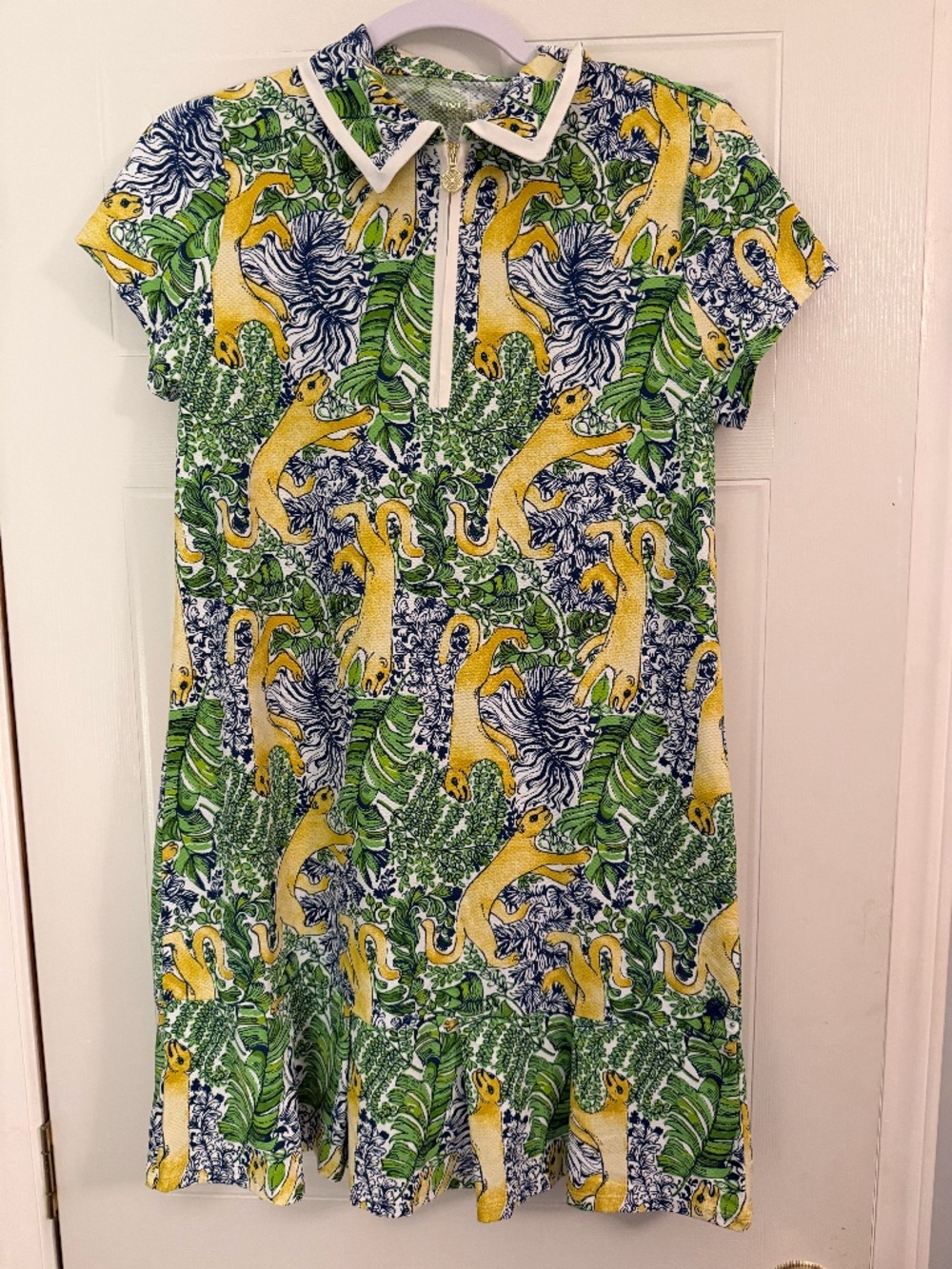 Lilly Pulitzer Cayo Costa Pleated Luxletics Dress, UPF 50+, Size Small